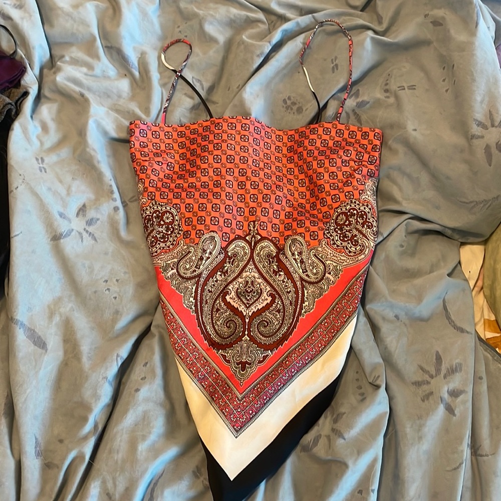 Never worn brand new bandana shirt from Zara